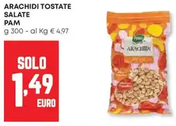 Panorama Arachidi tostate salate PAM offerta