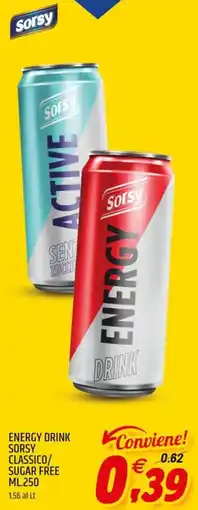 Ard Discount Energy drink sorsy classico/ sugar free offerta