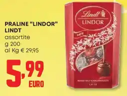 Panorama Praline "lindor" LINDT offerta