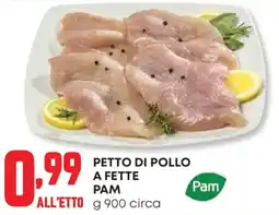Panorama Petto di pollo a fette PAM offerta