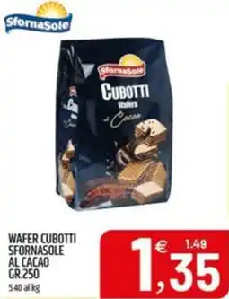 Ard Discount Wafer cubotti sfornasole al cacao offerta