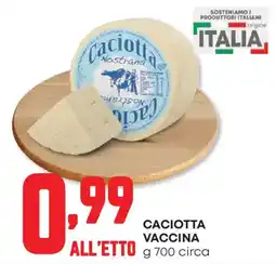 Panorama Caciotta vaccina offerta