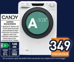 Unieuro CANDY LAVATRICE HES4104TWMB10S offerta
