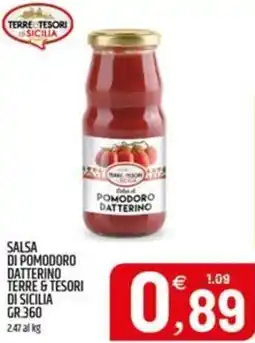 Ard Discount Salsa di pomodoro datterino TERRE & TESORI DI SICILIA offerta
