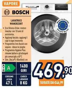 Unieuro BOSCH LAVATRICE WAN282281T offerta
