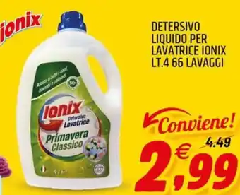 Ard Discount Detersivo liquido per lavatrice IONIX offerta