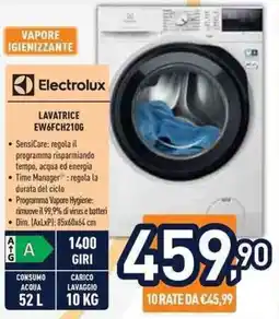 Unieuro Electrolux LAVATRICE EW6FCH2106 offerta