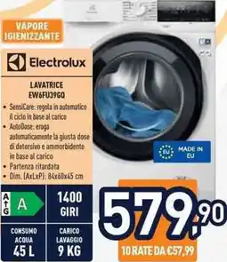 Unieuro Electrolux LAVATRICE EW6FU39GQ offerta