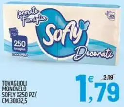 Ard Discount Tovaglioli monovelo sofly x250 pz/ cm.30x32,5 offerta