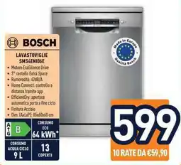 Unieuro BOSCH LAVASTOVIGLIE SMS4EN106E offerta