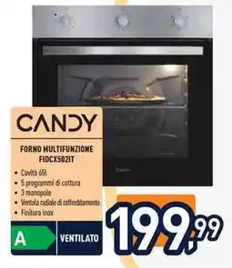 Unieuro CANDY FORNO MULTIFUNZIONE FIDCX502IT offerta