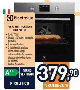 Unieuro Electrolux FORNO MULTIFUNZIONE COFFP46TXO offerta