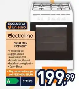 Unieuro Electroline CUCINA FSCE50E4AT offerta