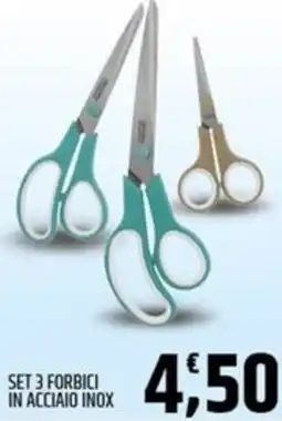 Ard Discount Set 3 forbici in acciaio inox offerta