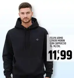 Ard Discount Felpa uomo coveri morin con cappuccio tg. m/2xl offerta