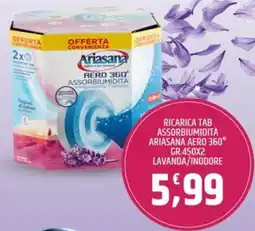 Ard Discount Ricarica tab assorbiumidita ariasana aero 360° gr.450x2 lavanda/inodore offerta