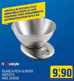 Ard Discount houstyle BILANCIA PESA ALIMENTI HOUSTYLE MOD. EK4390 offerta