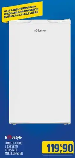 Ard Discount houstyle CONGELATORE 3 CASSETTI HOUSTYLE MOD.CON65BD offerta