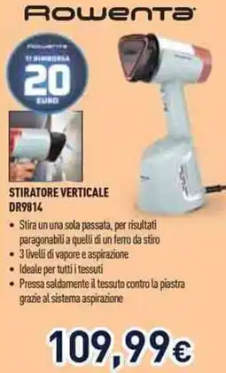 Unieuro Rowenta STIRATORE VERTICALE DR9814 offerta
