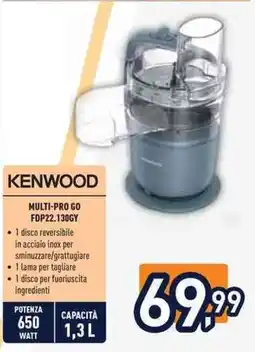 Unieuro KENWOOD MULTI-PRO GO FDP22.130GY offerta