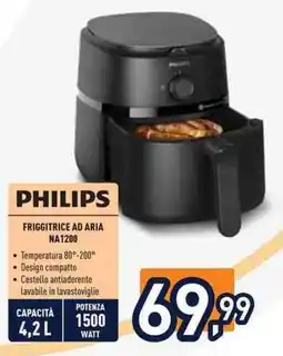 Unieuro PHILIPS FRIGGITRICE AD ARIA NA1200 offerta