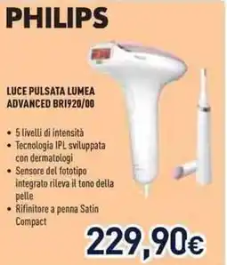 Unieuro PHILIPS LUCE PULSATA LUMEA ADVANCED BR1920/00 offerta