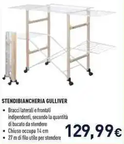 Unieuro Foppapedretti stendibiancheria gulliver offerta