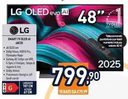 Unieuro LG SMART TV OLED AI 48C55 offerta