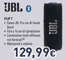 Unieuro Jbl flip 7 offerta