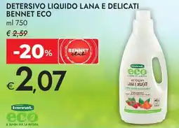 Bennet Detersivo liquido lana e delicati BENNET ECO offerta