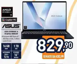 Unieuro ASUS VIVOBOOK 16 M1607KA-MB053W offerta