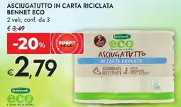 Bennet Asciugatutto in carta riciclata BENNET ECO offerta