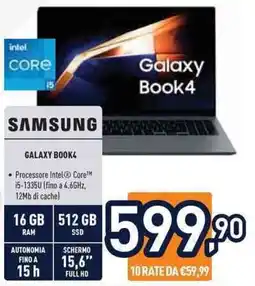 Unieuro SAMSUNG GALAXY BOOK4 offerta
