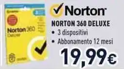 Unieuro Norton 360 deluxe offerta