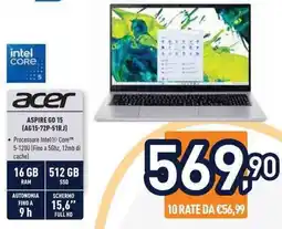 Unieuro acer ASPIRE GO 15 (AG15-72P-51RJ) offerta