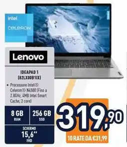 Unieuro Lenovo IDEAPAD 1 (82LX00B1IX) offerta