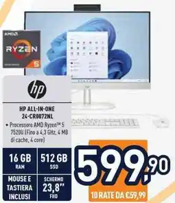 Unieuro HP ALL-IN-ONE 24-CR0072NL offerta