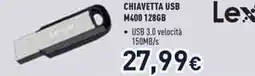 Unieuro Lexar chiavetta usb M400 128GB offerta
