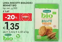 Bennet Linea biscotti biologici BENNET BIO offerta