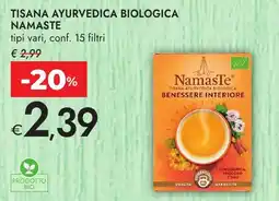 Bennet Tisana ayurvedica biologica NAMASTE offerta