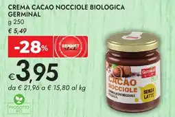 Bennet Crema cacao nocciole biologica GERMINAL offerta