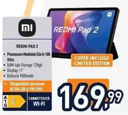 Unieuro Xiaomi redmi pad 2 offerta