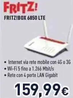 Unieuro FRITZ!BOX 6850 LTE offerta