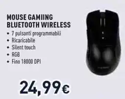 Unieuro Ioplee mouse gamiing bluetooth wireless offerta