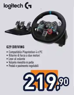 Unieuro Logitech G29 driving offerta