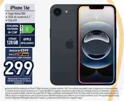 Unieuro iPhone 16e offerta