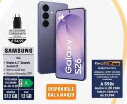Unieuro SAMSUNG S26 offerta