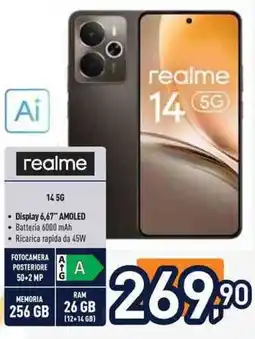 Unieuro realme 14 5G offerta
