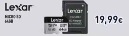 Unieuro Lexar micro sd 64GB offerta
