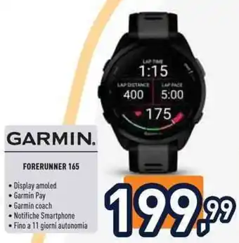 Unieuro Garmin forerunner 165 offerta